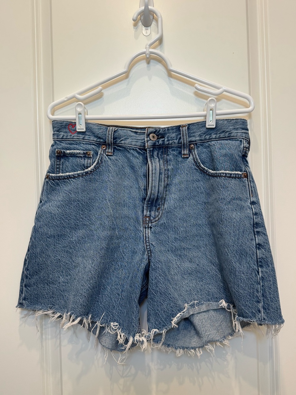 Abercrombie High Rise Jean Shorts
